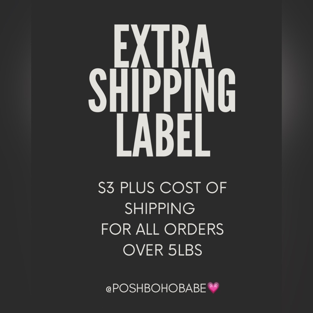EXTRA SHIPPING LABEL🚨